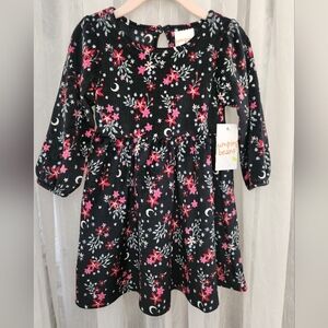 Jumping Beans Starry Night Kids Dress - Black and Pink, Size 18mons, NWT